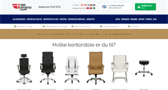 Desktop Screenshot of dankontorstole.dk